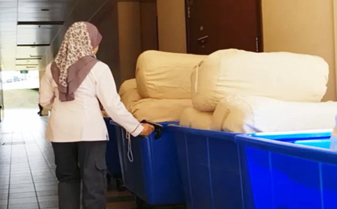 RFID超高頻讀寫器用于醫院被服布草洗滌管理解決方案